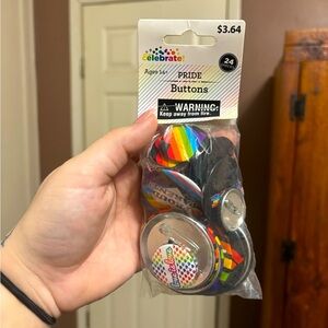 24 Piece Pride Buttons/Short pins!